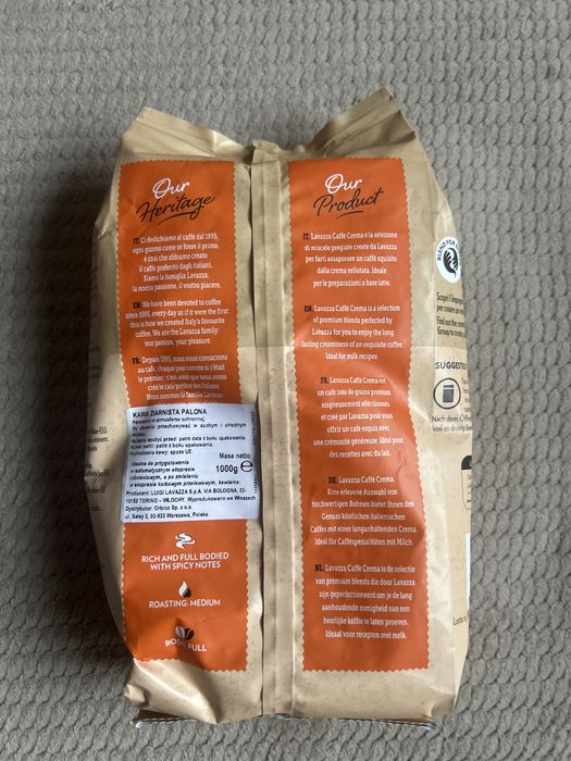 Kawę Lavazza Caffè Crema Gustoso