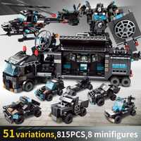 Конструктор трансформер поліцейські машинки типу Lego Лєґо 815 деталей