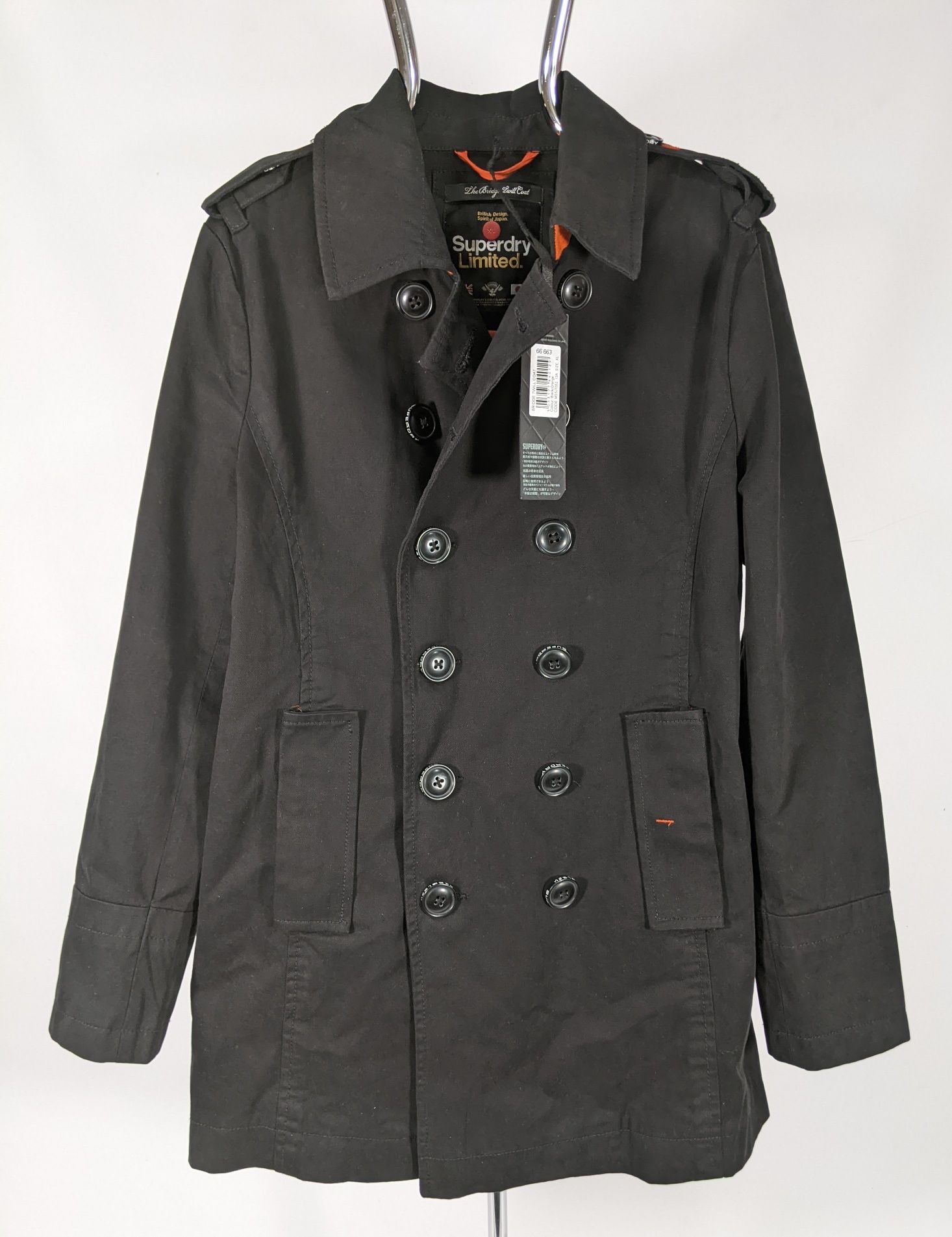 Superdry Trenchcoat Limited M rozmiar XL męski płaszcz trencz bawełna