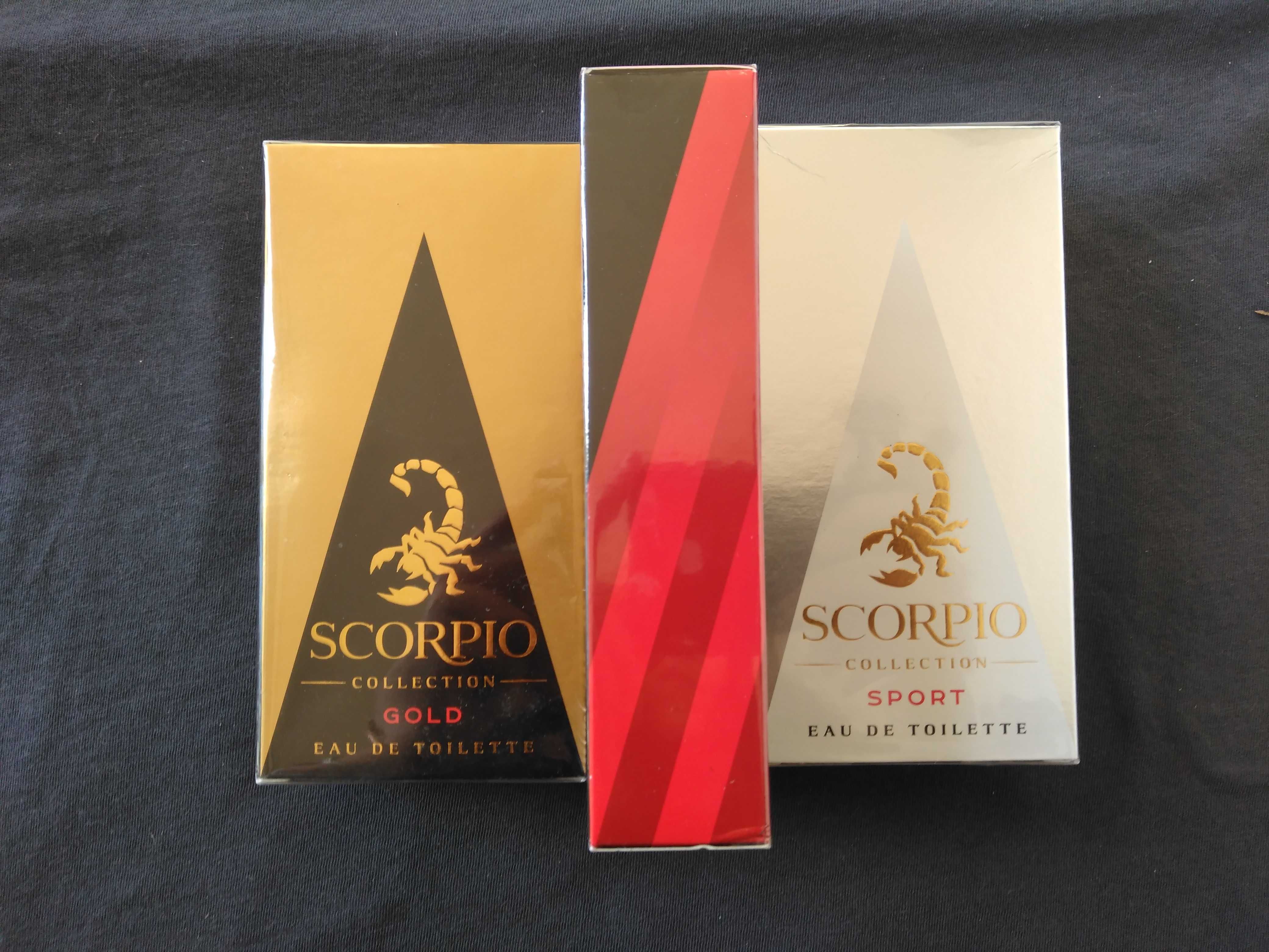 Perfumes scorpio Gold, Rouge e Sport