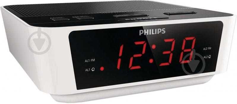 Настільний годинник з будильником Philips