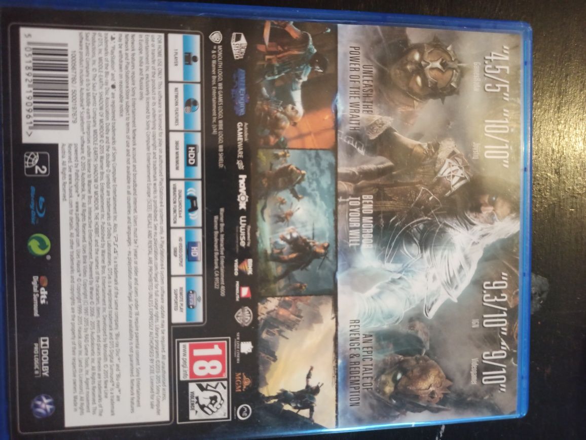 Shadow of Mordor Cień Mordoru PS4 / ps5 pl goty