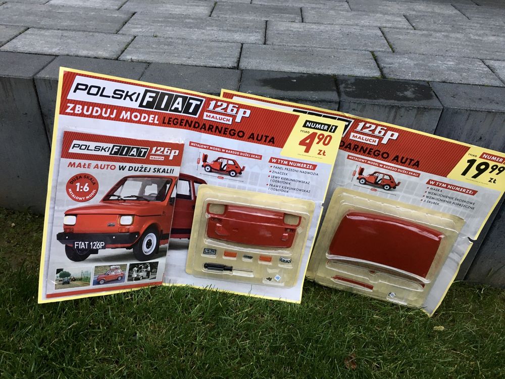 Czasopismo- Fiat 126P FL „Maluch”-auta PRL,Hachette,numer 1,2