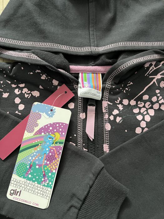 Bluza dresowa rozpinana Coccodrillo rozmiar 98 nowa z metką