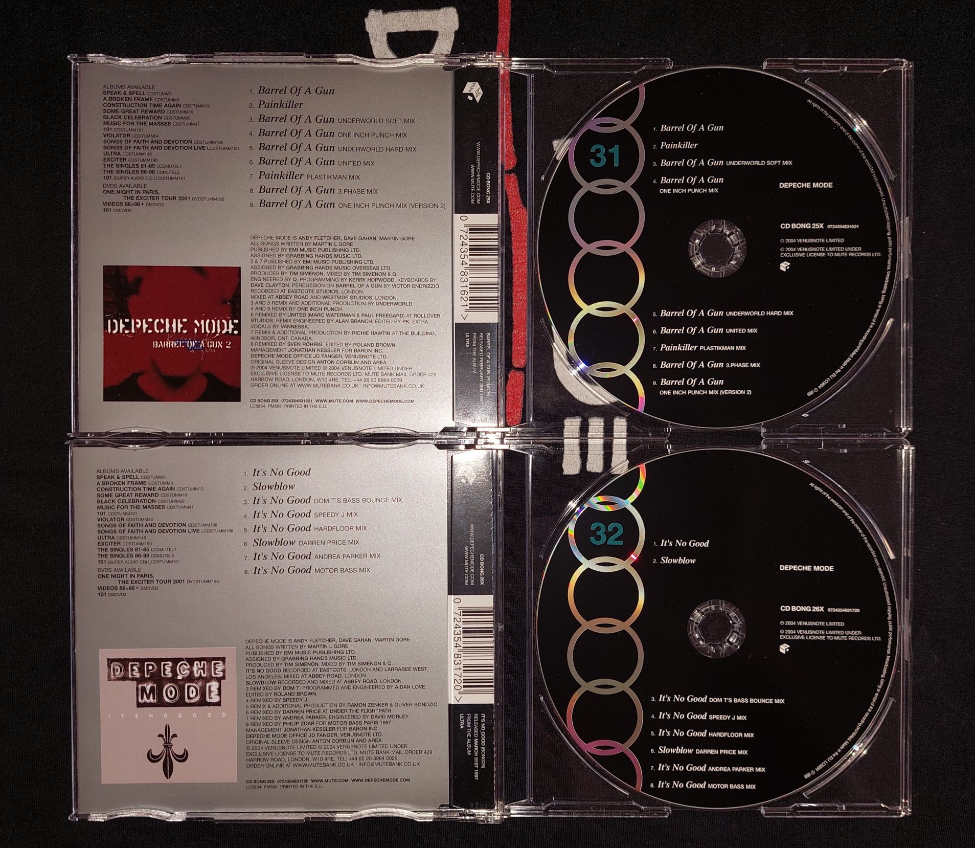 Depeche Mode Singles 31-36 ( Box Sets 6 ) 6 CD 2005