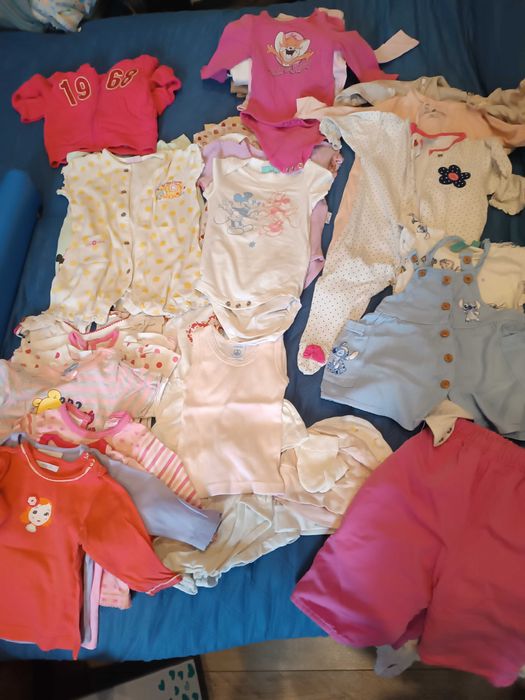 Paka ubranek 68-74 jesień zima wiosna dla dziewczynki