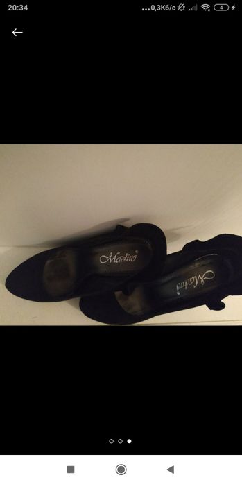 Туфлі вечірні нат.замш на підсувках 35р