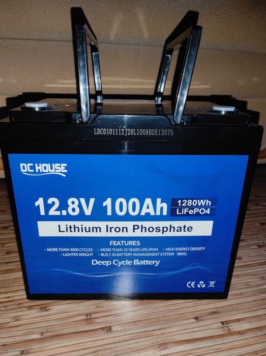 Батарея 1280Wh 12.8V 100Ah LifePO4 - DC House. Новий. Америка!