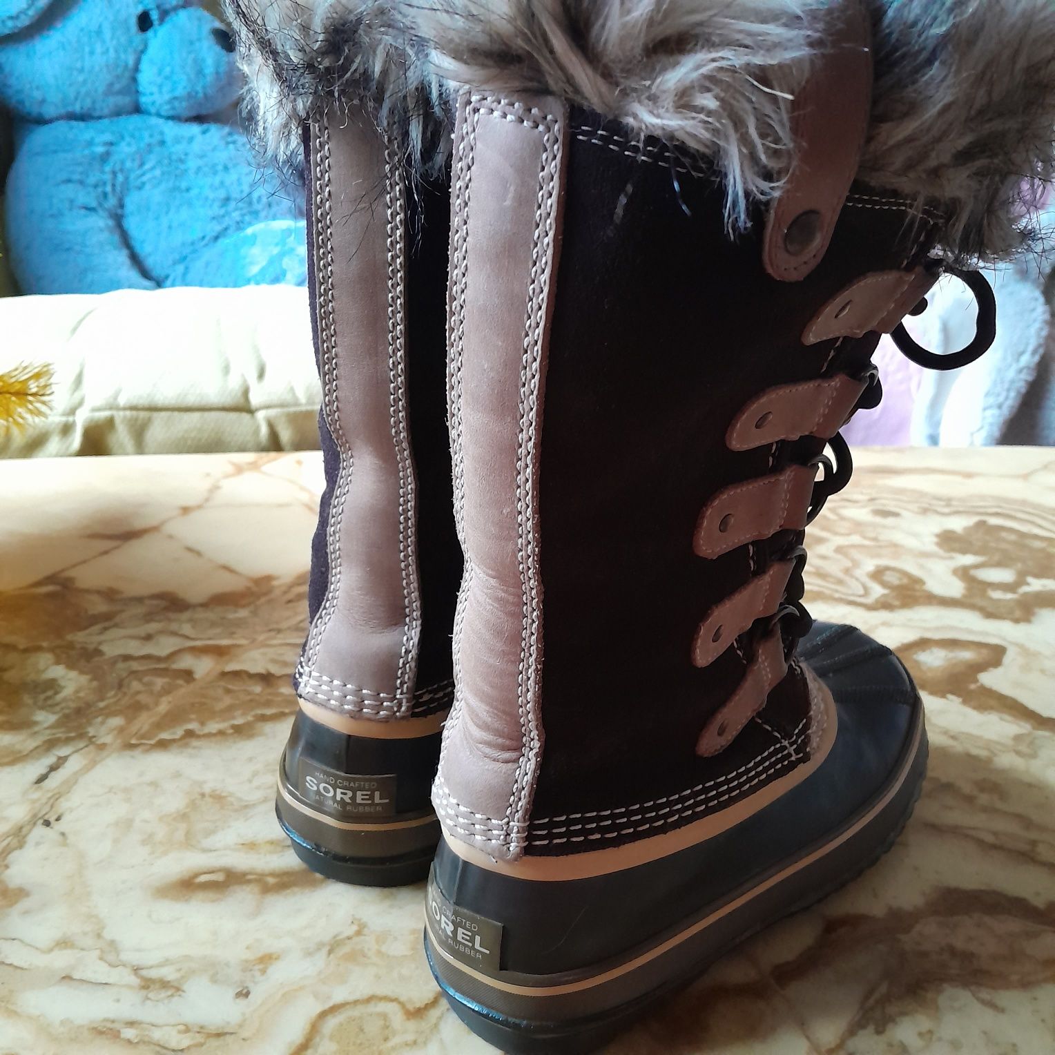 SOREL gore tex  GERMANY женские зимние кожаные сапоги 37-38р ботинки
