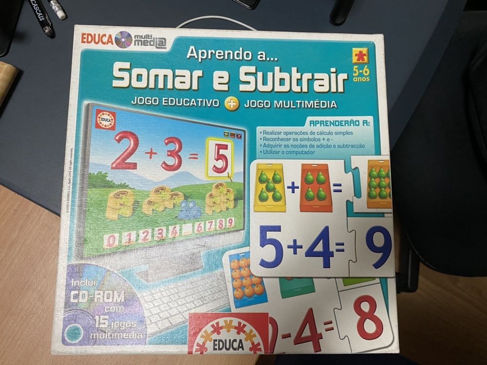 Jogo somar e subtrair 5/6 anos