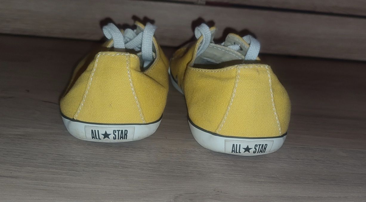 Trampki Converse r. 37 / 23 cm All Star żółte slim