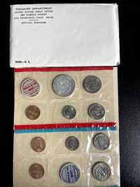 Zestaw monet Dollar set 1968 U. C.