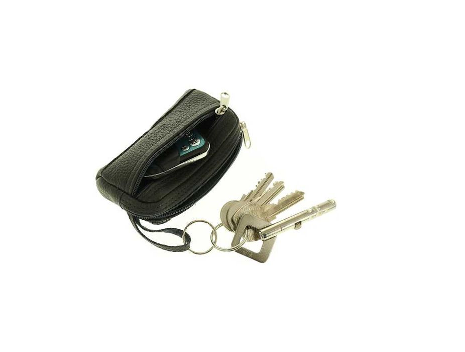Etui skórzane na klucze kluczówka wiśniowa pojemna skóra 100% PL