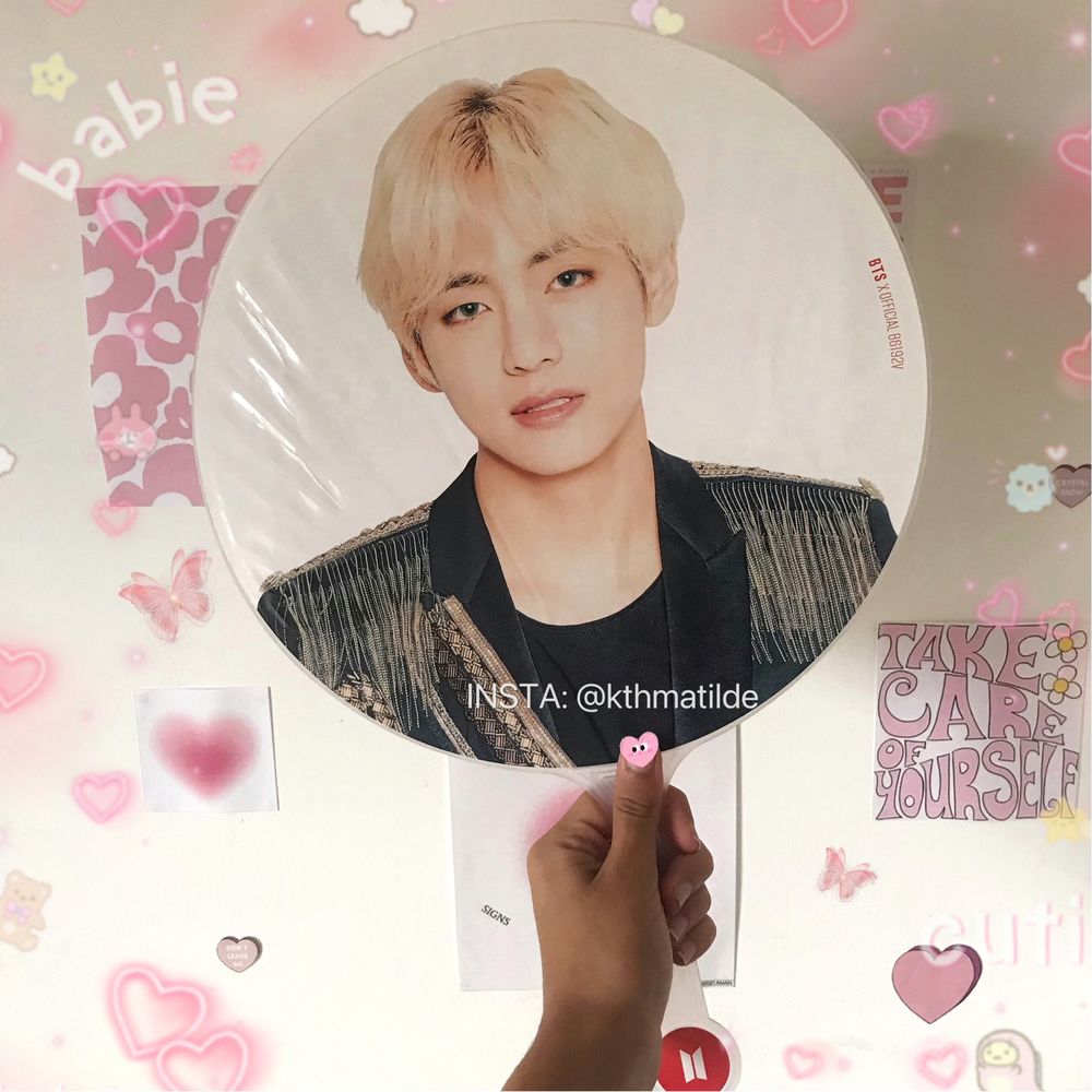 KPOP BTS V Taehyung Image Picket/Leque