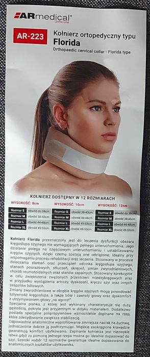 Kołnierz ortopedyczny typu Florida