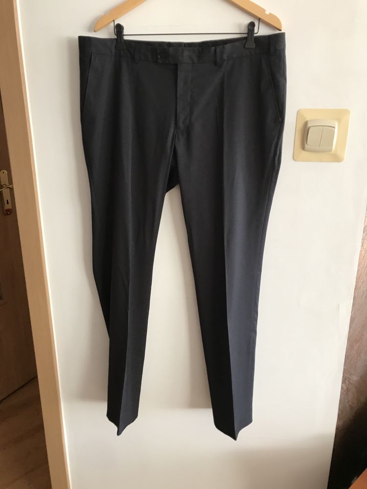 Garnitur marynarka spodnie garniturowe granatowy XL C&A 54