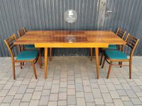 Stół proj. F. Jirák+ 4x krzesło TON, Czechosłowacja '60 Design, Prl