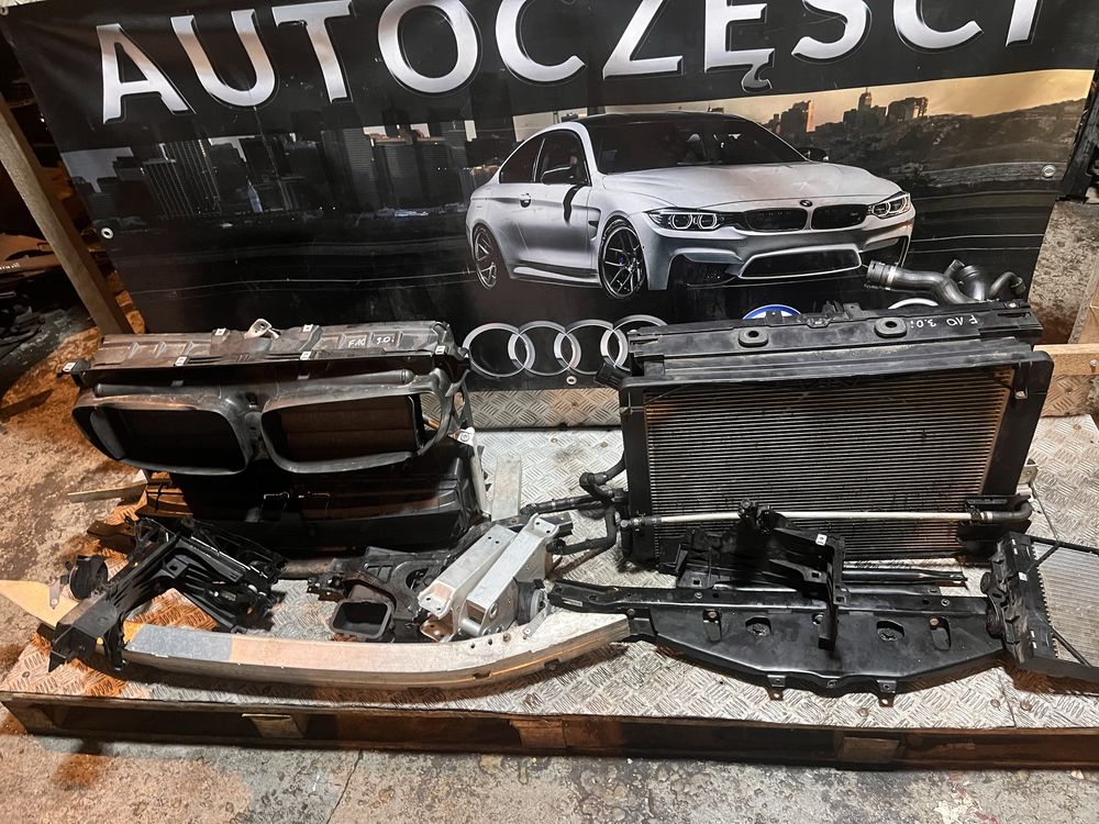 Bmw f10 f11 pas przedni chlodnice 535i n55 komplet