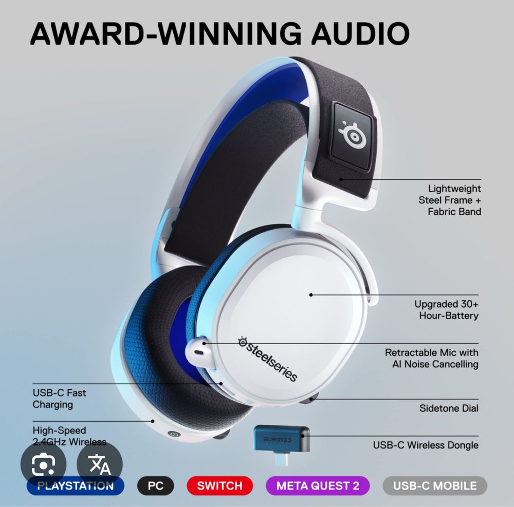 Steelseries Arctis 7p+ Headsets