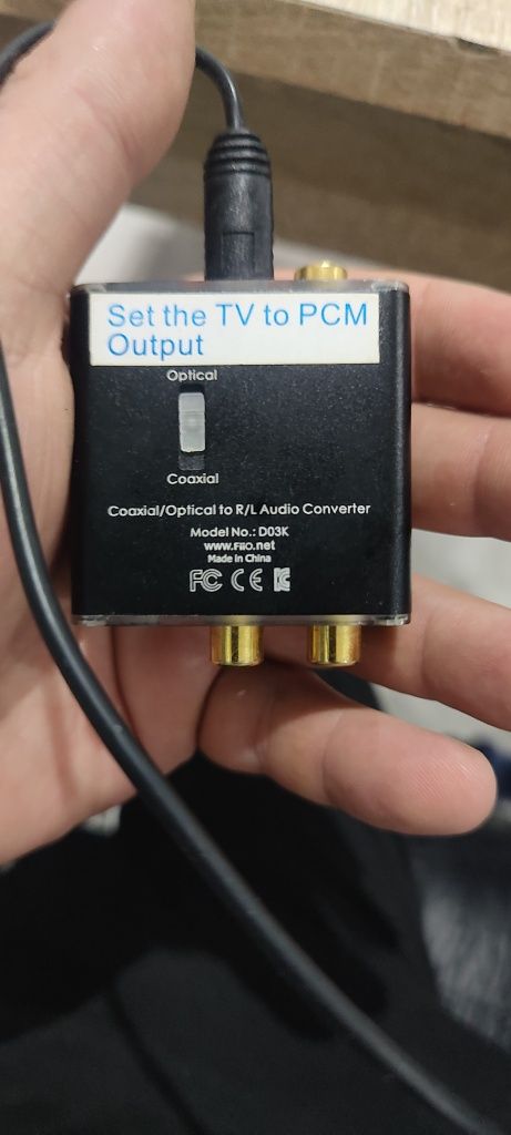 Przetwornik konwerter DAC sygnału analogowo-cyfrowego DAC FiiO D03K Ta