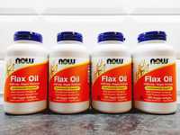 Now Foods, Flax Oil 1000 мг (120 капс.), льняное масло, лляна олія