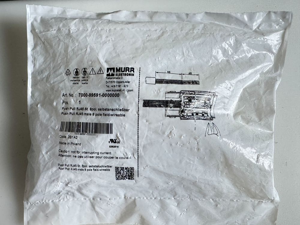 Murrelektronik rozdzielacz i adapter czujnika akumulatora piny 8