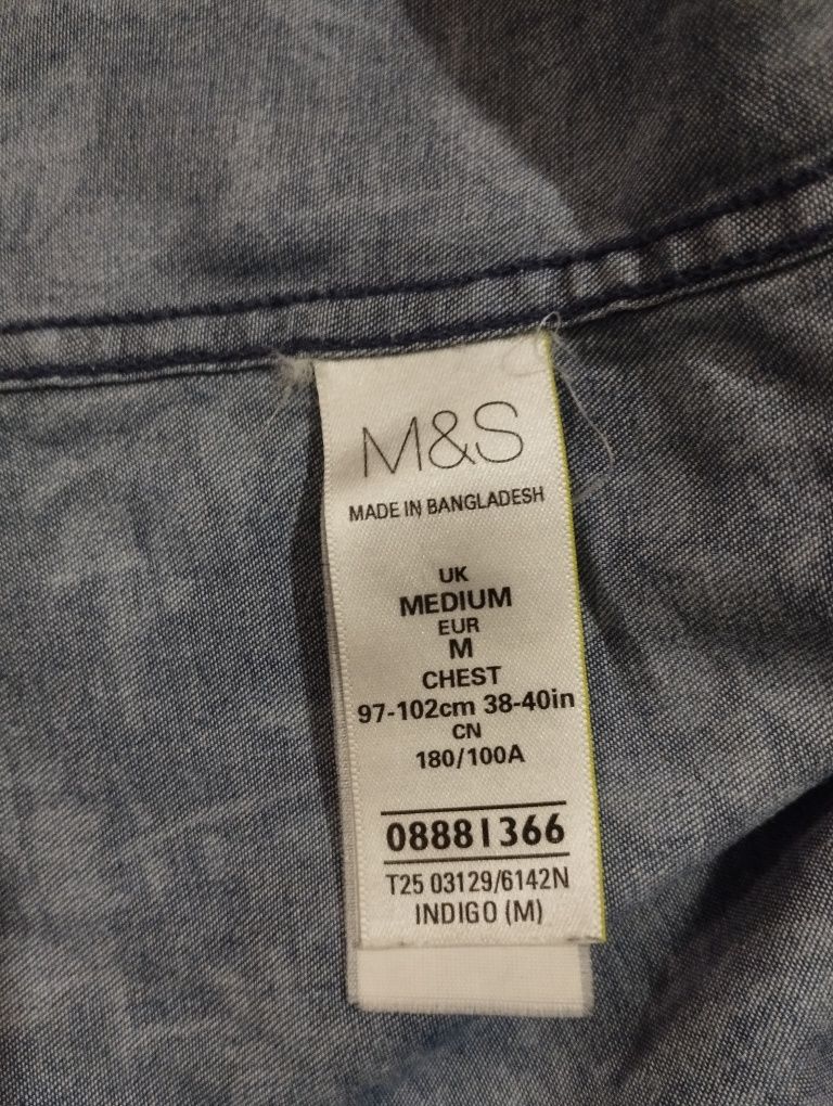 Рубашка сорочка з короткими рукавами Marks and Spencer north coast (48