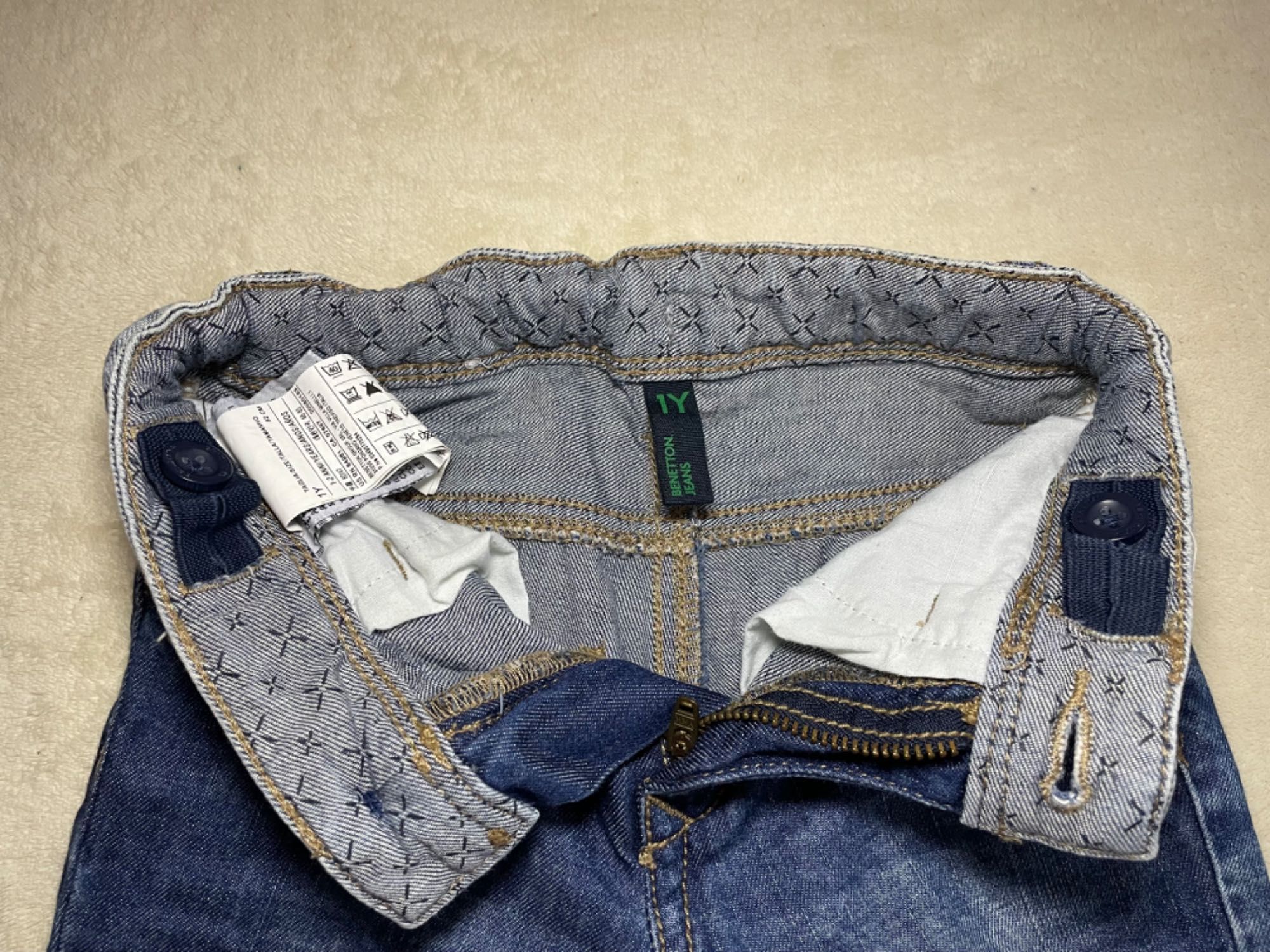 Дитячі джинси Benetton і джинси Chicco для хлопчика, 1-2 роки