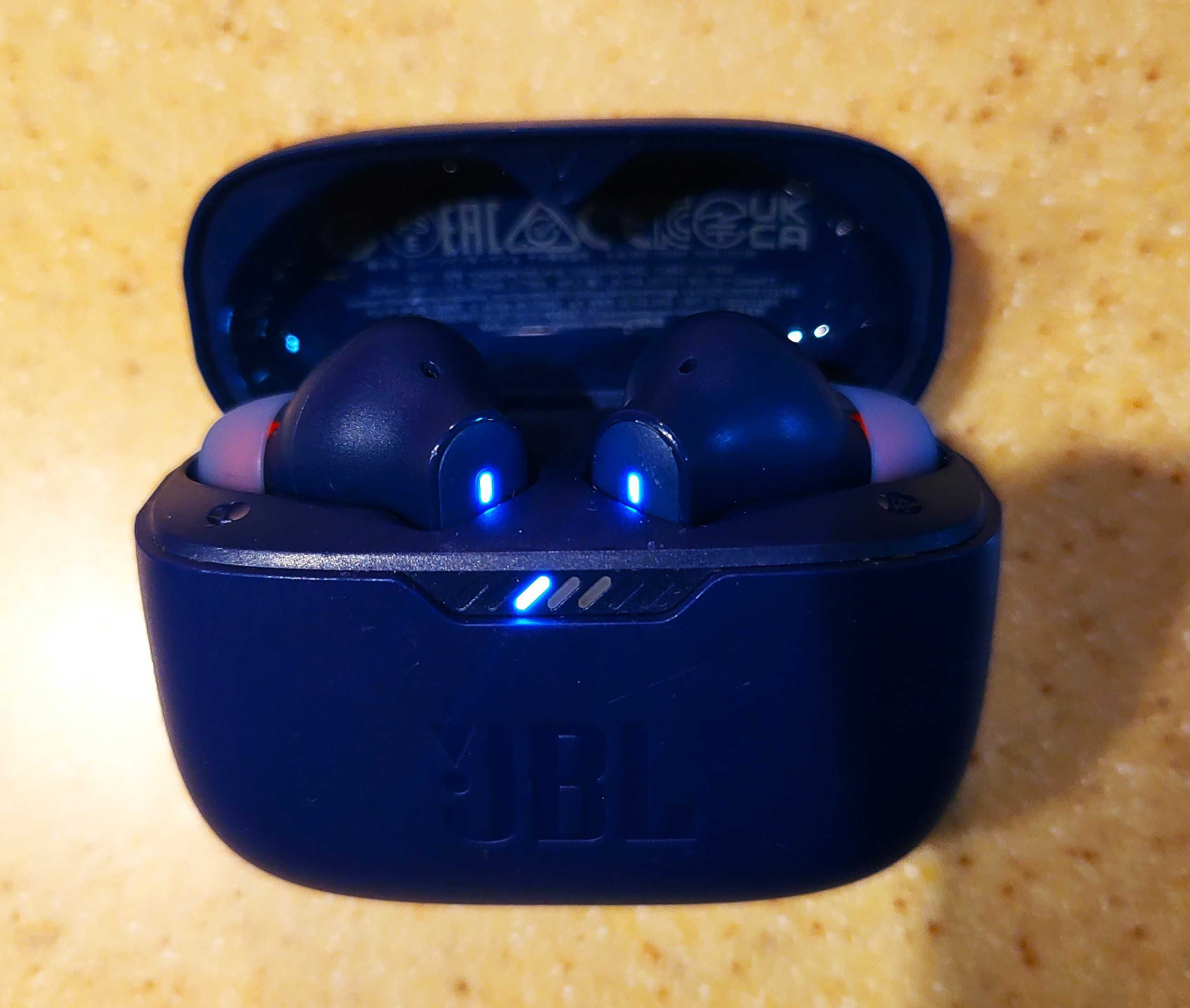 JBL Vibe Beam słuchawki niebieskie sprawne używane douszne