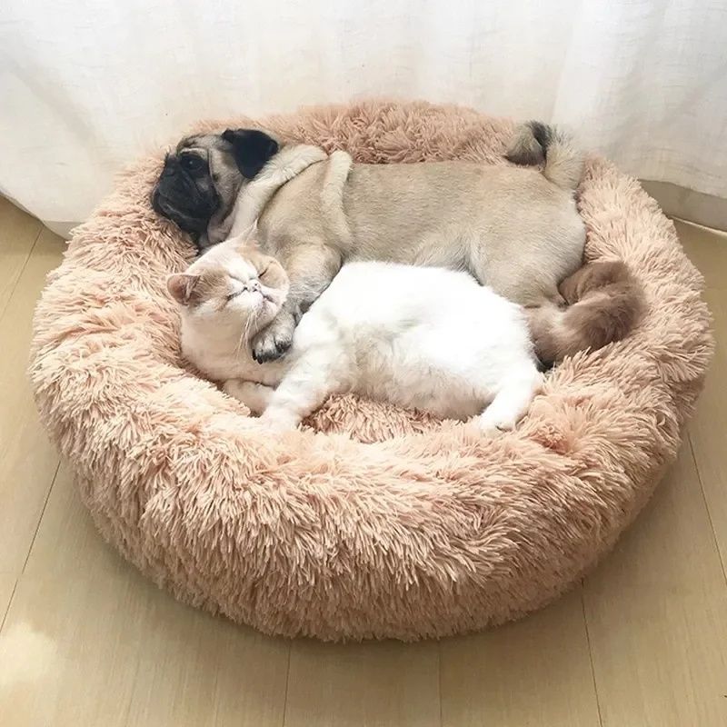 [NOVO] Cama para cão/gato redonda em pêlo