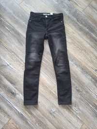 Jeansy skinny fit czarne rozm.146 cm