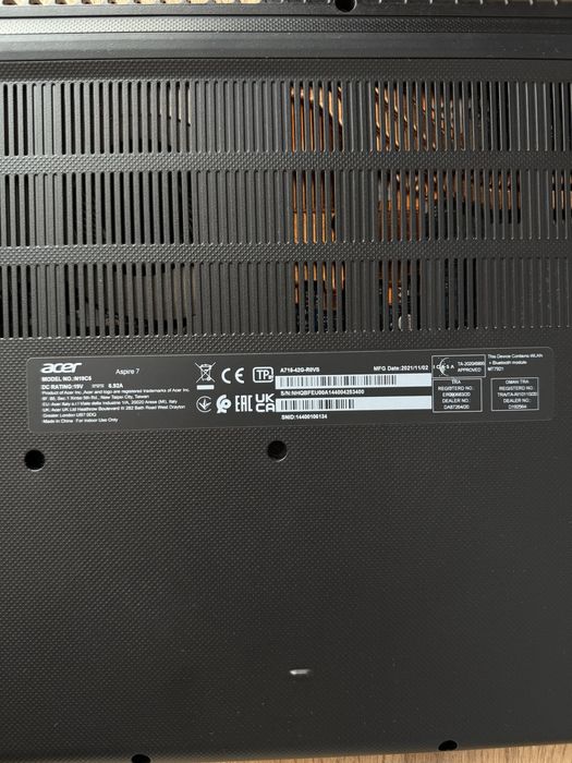 Ноутбук Acer Aspire 7 A715-42G RAM 8 + 16ГБ