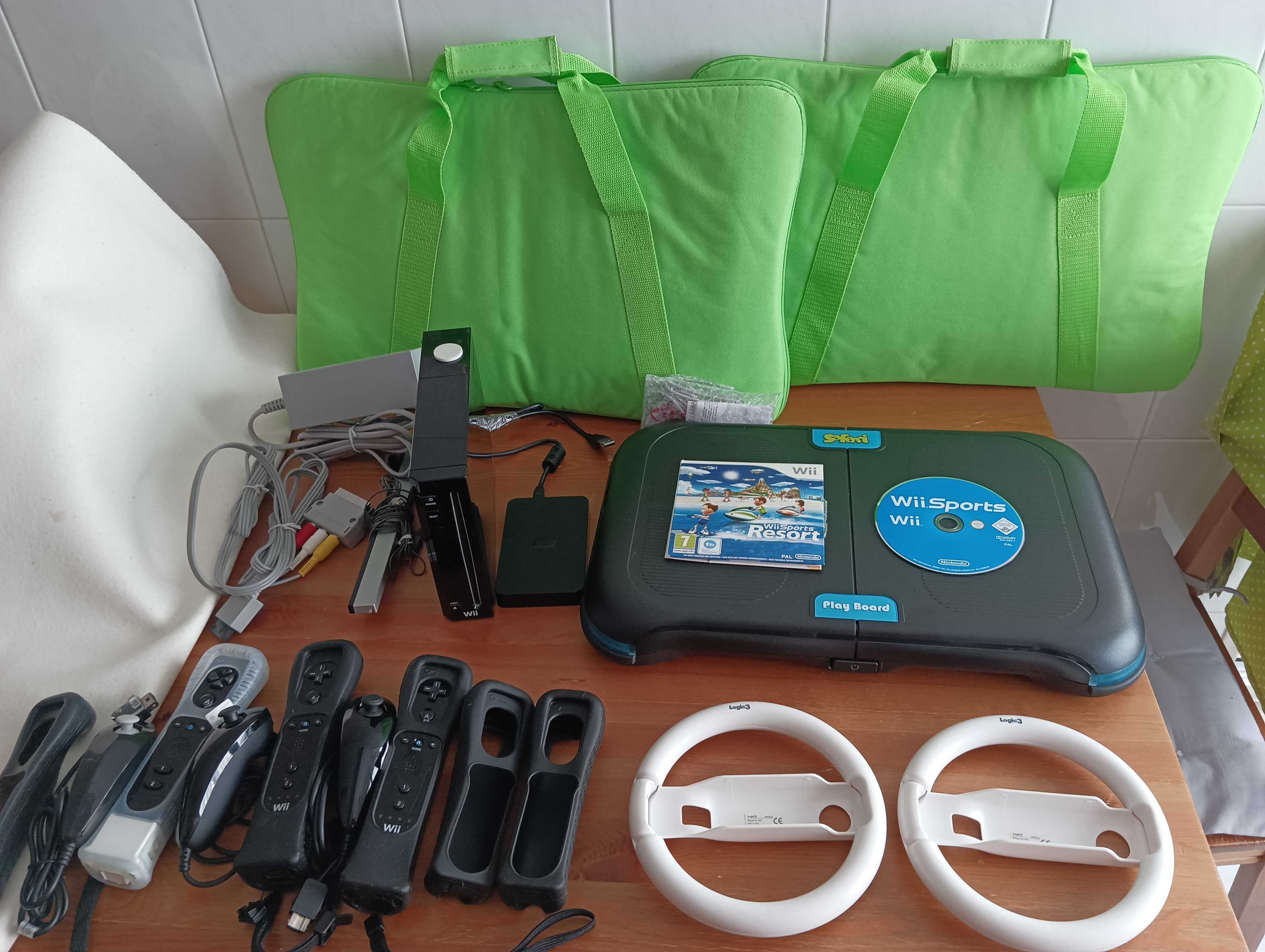 Consola WII com acessorios