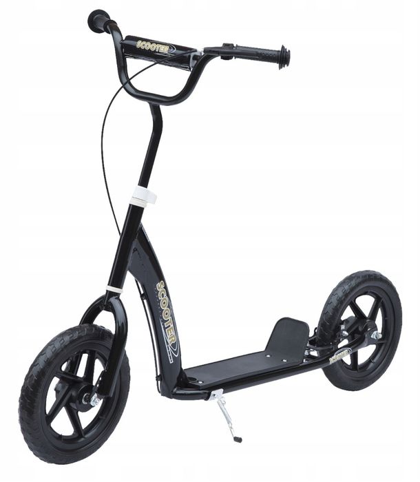 Hulajnoga miejska dla dzieci scooter czarna do 100 kg