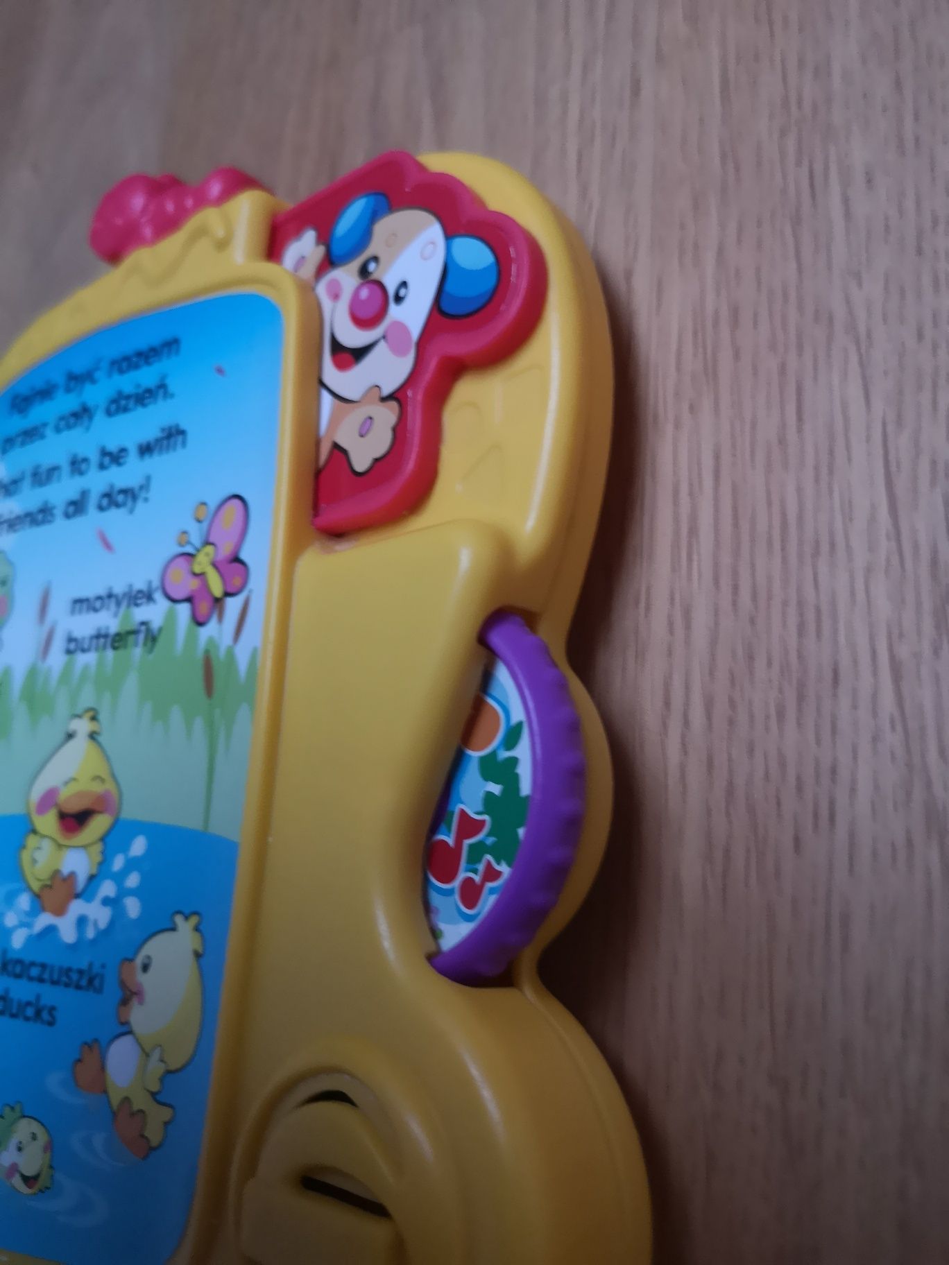 Książka dla dzieci  interaktywna Fisher price polski-angielski