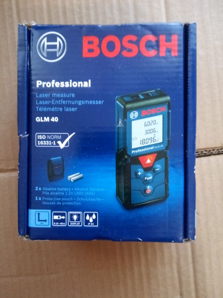 Bosch glm 40 dalmierz laserowy nowy oryginał