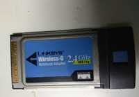 placa PCMCIA Linksys wireless - G 2_4GHz notebook adapter