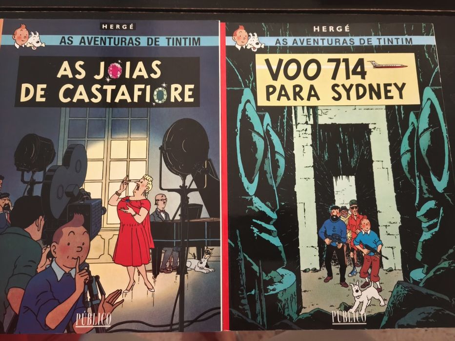 Livros Tintim capa mole