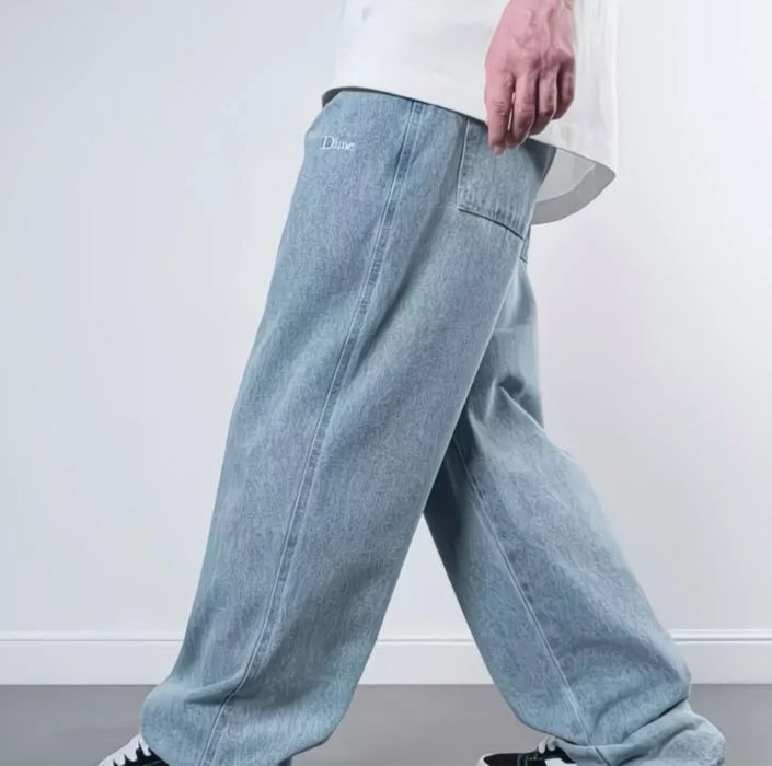 Dime baggy jeans,джинси дайм світло сині.