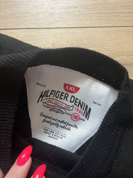 Sweter męski czarny xxl hilfiger denim