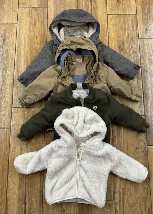 Верхній одяг (куртки Next, Calvin Klein, Zara) 6-18 місяців, 74-86р