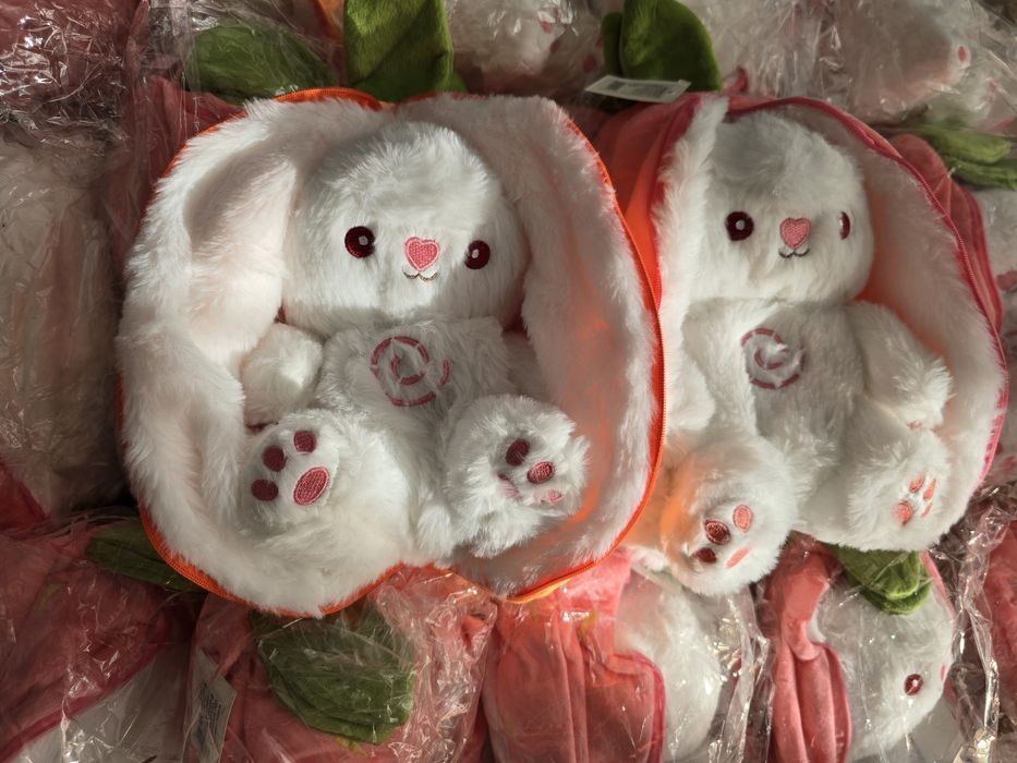 Музична іграшка-нічник Дихаючий Зайчик з мелодіями та світло