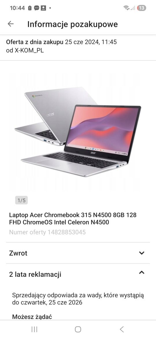 Chromebook acer N21Q9