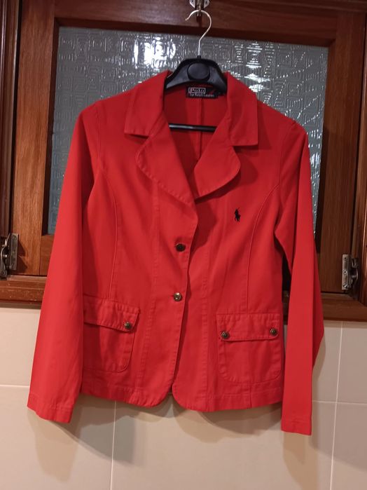 Bleizer de senhora da Ralph Lauren. Vermelho. Tamanho S,  em muito bom