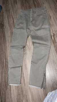 spodnie damskie slim fit wyższy stan xs34 calzedonia c2