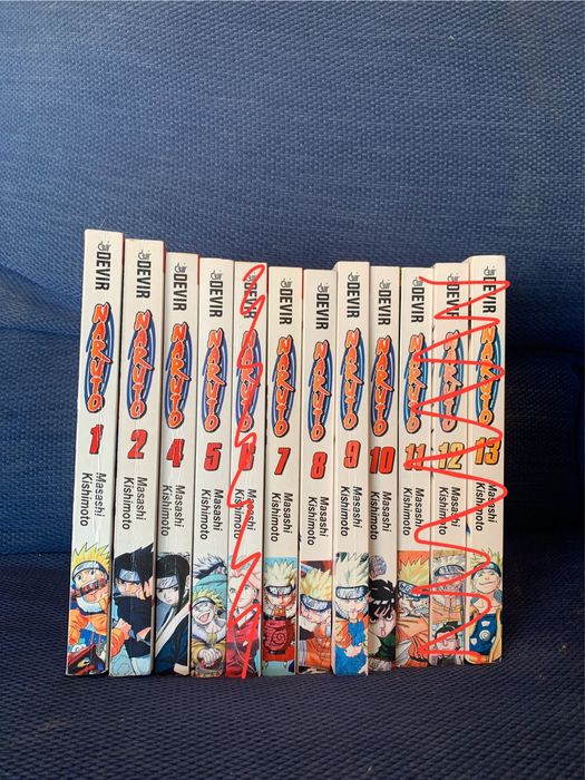 Naruto volumes 1-10 (exceto o 3, 6) - Devir