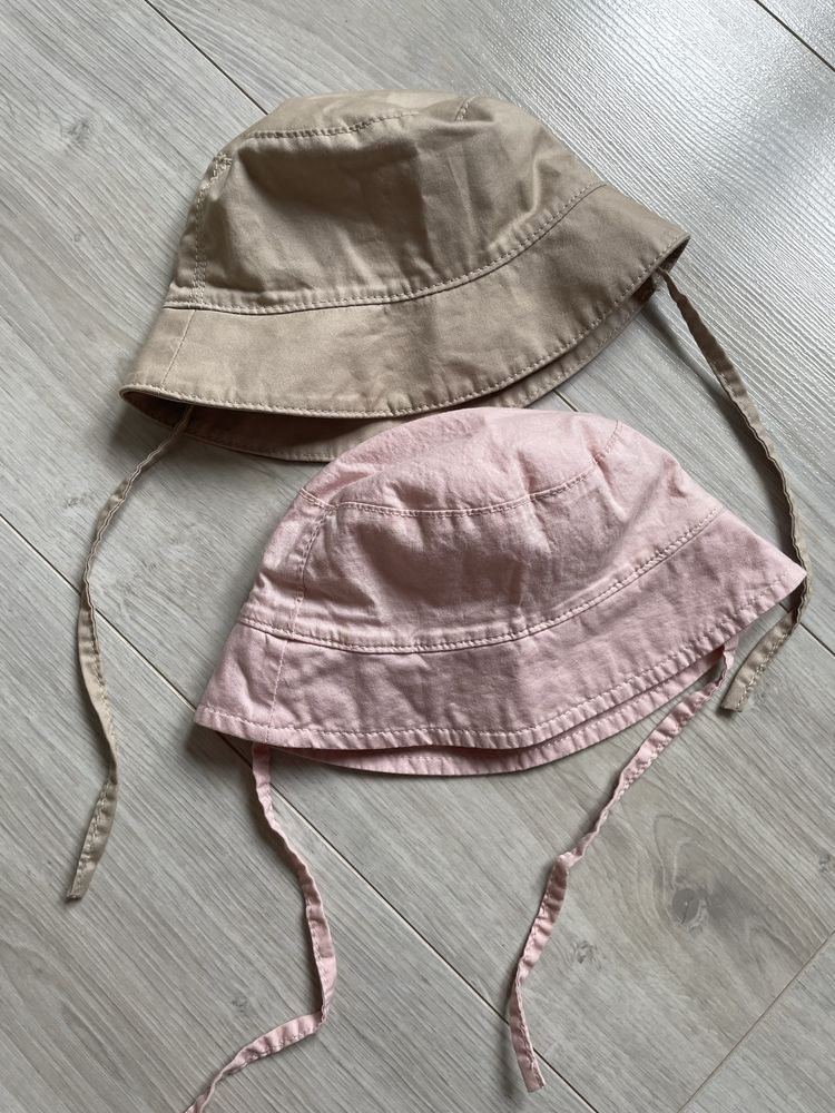 Kapelusz 2 szt h&m dziewczęcy 50/56,  62/68