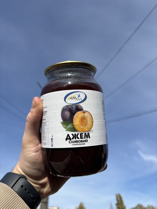 Джем  1200 г (Яблуко, Абрикос, Слива)  ДСТУ 8051:2015