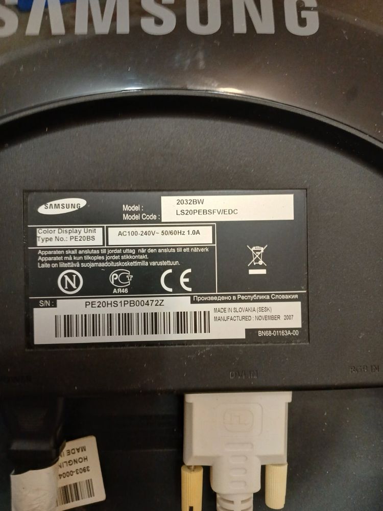 Продам монітор Samsung 2032BW