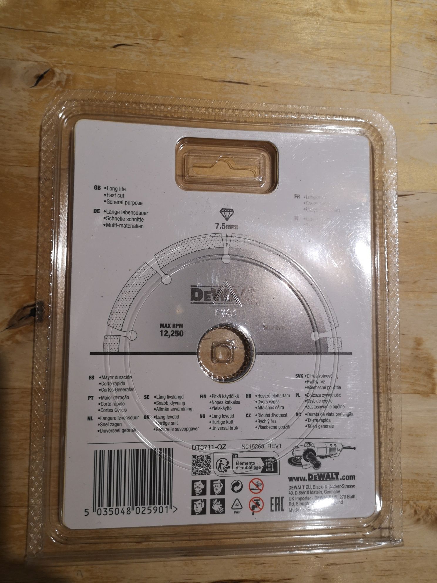 Tarcza nowa do cięcia DEWALT DT3711-QZ 125 mm